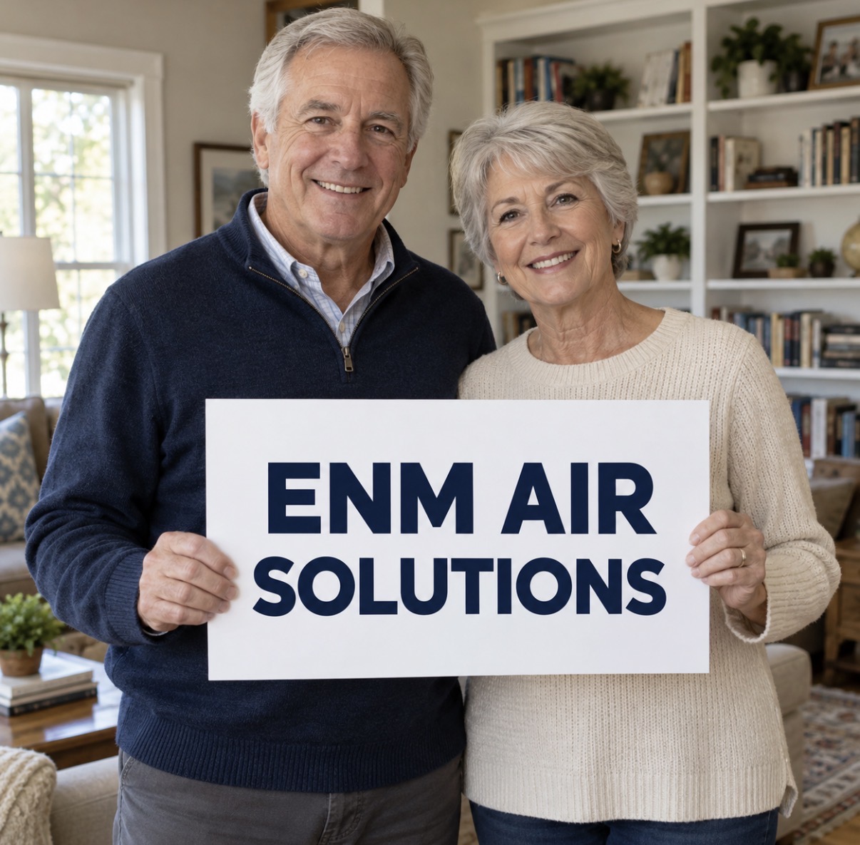 ENM Air Solutions brand portrait of homeowners