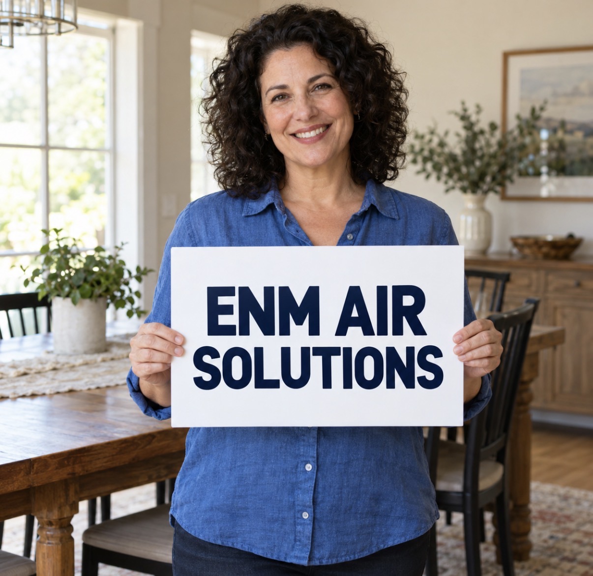 ENM Air Solutions brand portrait in a bright home
