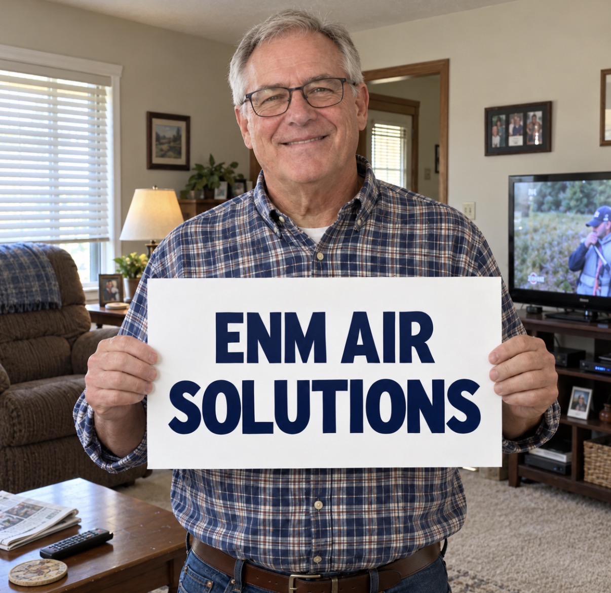ENM Air Solutions brand portrait in a comfortable living space