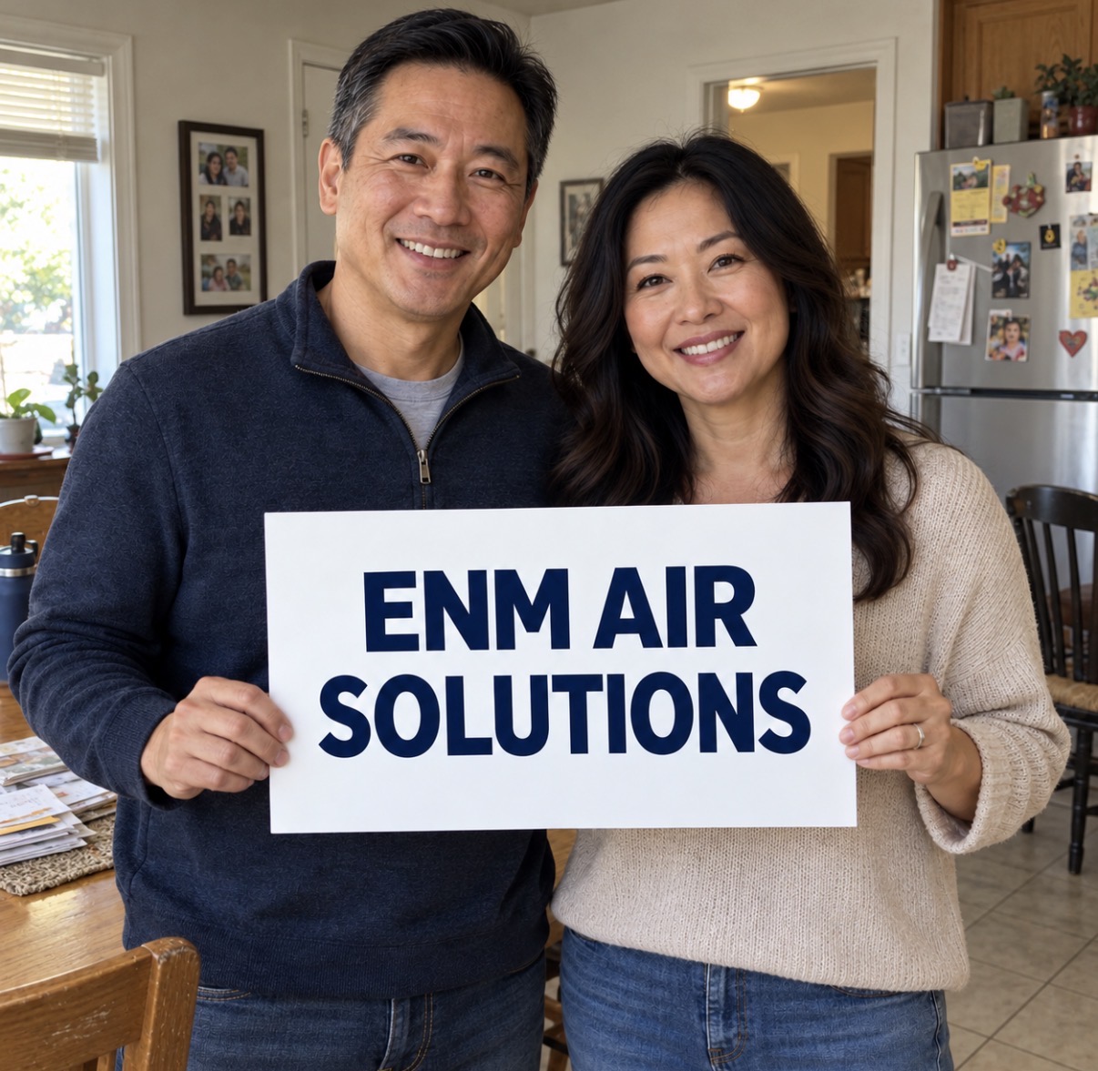 ENM Air Solutions brand portrait in a living room